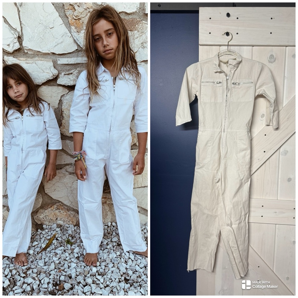 Jen’s Pirate Booty Little Palmetto Station Suit in Whitewash Cotton Size Large